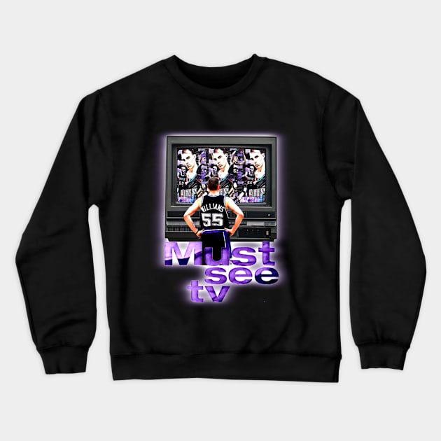 Must See TV! Crewneck Sweatshirt by krisb_pix